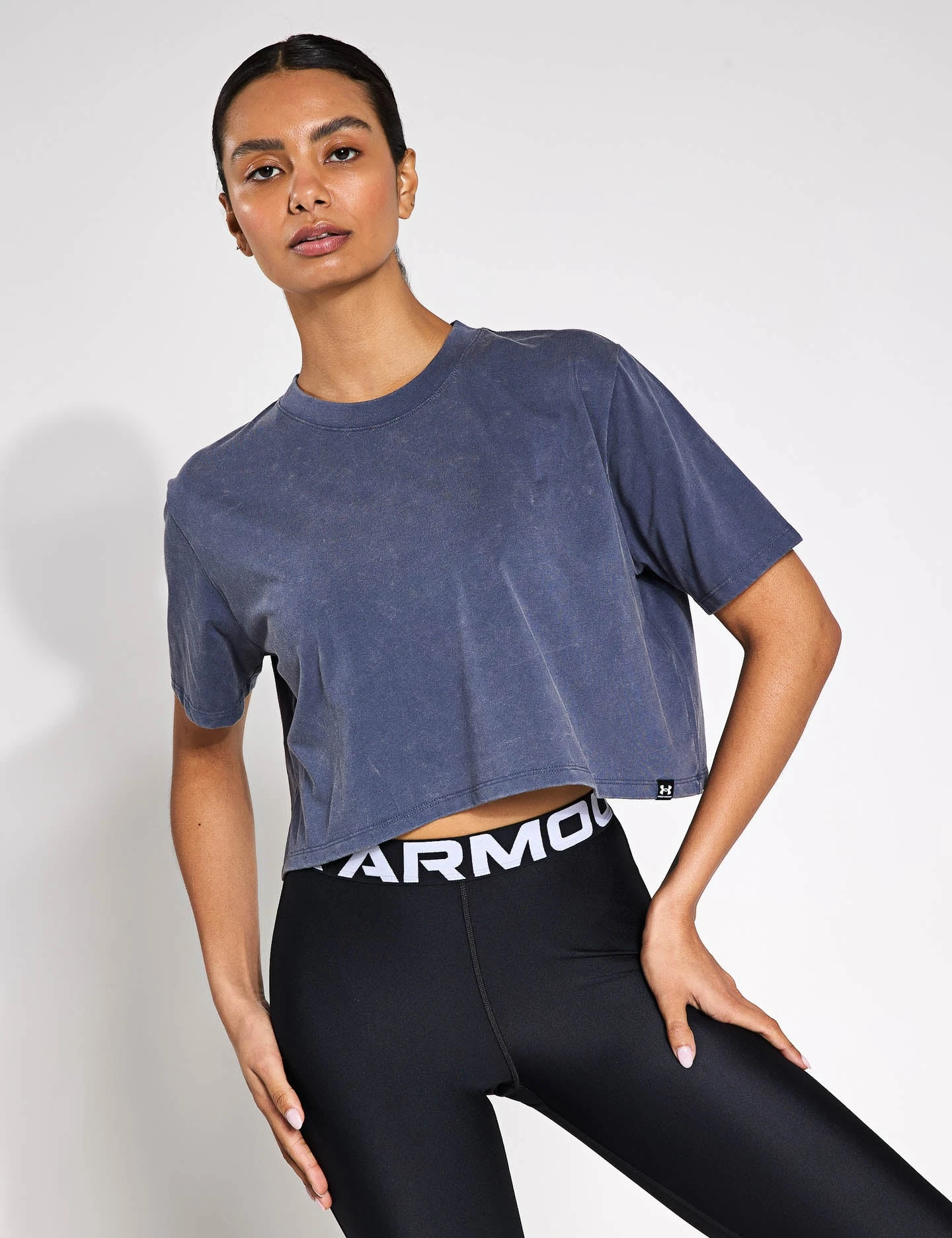 Under Armour Rival Wash Short Sleeve - Downpour Grey/Black 3 Under Armour Rival Wash Short Sleeve - Downpour Grey/Black