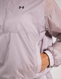 Under Armour Rival Woven 1/2 Zip Anorak - Grey Dawn/Black -The Sports Edit Under Armour Rival Woven 1 2 Zip Anorak Grey Dawn Black 6000279 009S 0025