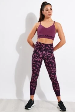 Under Armour Seamless Low Long Sports Bra - Pink Quartz/Polaris Purple -The Sports Edit Under Armour UA Seamless Low Long Bra 1357719 678 Pink Quartz Polaris Purple Polaris Purple 0019