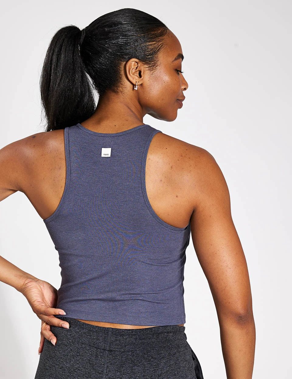 Vuori Mudra Plyo Tank - Azure Heather 4 Vuori Mudra Plyo Tank - Azure Heather - Image 2