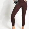 Varley Always High Legging 25 - Coffee Bean -The Sports Edit Varley ALWAYS SURREY BRA VAR00871 coffee bean 0012