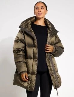 Varley Canton Down Jacket - Brushed Olive Metallic