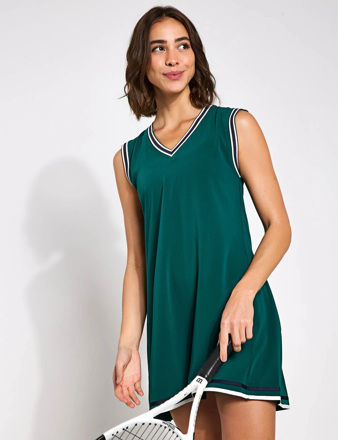 Varley Amanda Court Dress 31.5" - Forest/Blue Nights 3 Varley Amanda Court Dress 31.5" - Forest/Blue Nights