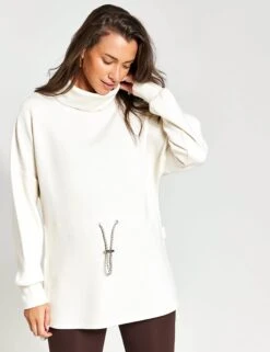 Varley Freya Sweat - Egret -The Sports Edit Varley FREYA SWEAT VAR01168 egret 0004