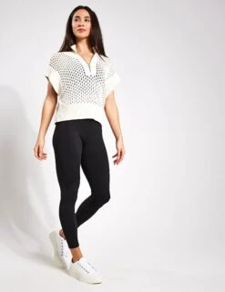 Varley Gaines Half-Zip Knit - Whitecap Grey -The Sports Edit Varley Gaines Half Zip Knit VAR01798 GREY 0014