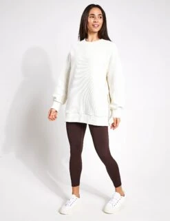 Varley Mae Boyfriend Sweat - Egret 8 Varley Mae Boyfriend Sweat - Egret -The Sports Edit Varley MAE BOYFRIEND SWEAT VAR01595 0017