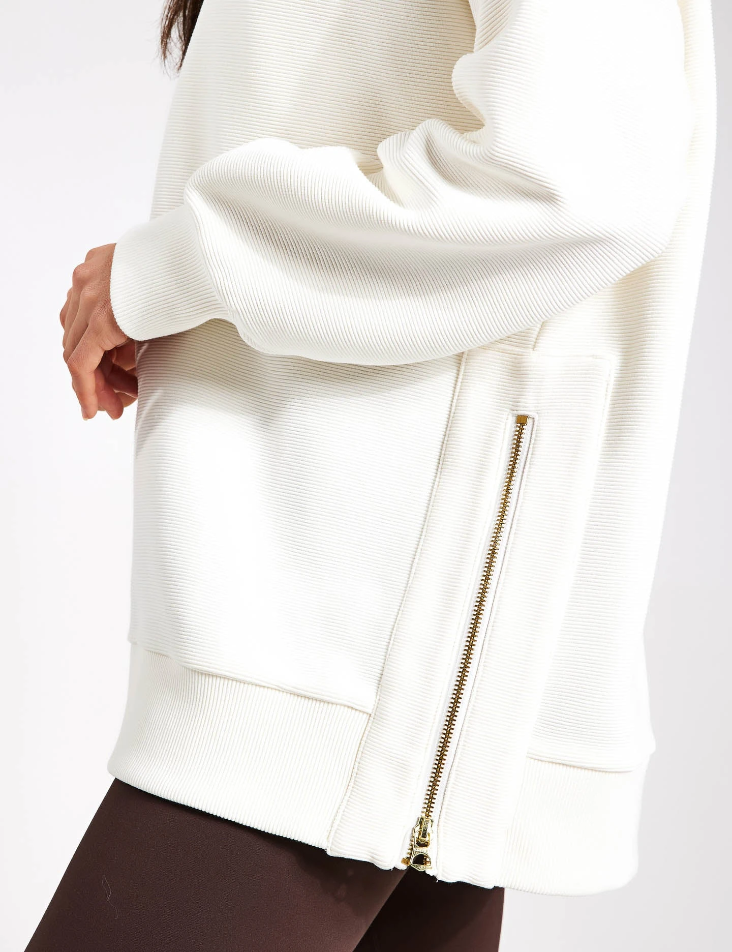 Varley Mae Boyfriend Sweat - Egret 4 Varley Mae Boyfriend Sweat - Egret - Image 2