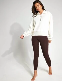 Varley Roselle Half Zip Fleece - Egret -The Sports Edit Varley ROSELLE HALF ZIP FLEECE VAR01167 egret 0009