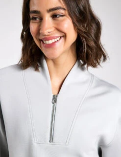 Varley Davidson Sweat - Mirage Grey -The Sports Edit Varley Sweats Davidson Sweat Mirage Grey 00001