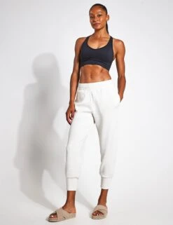 Varley The Slim Cuff Pant 25 Ivory Marl -The Sports Edit Varley The Slim Cuff Pant 25 VAR01713 IVORY MARL 0008