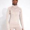 Varley Always Warm Base Layer - Taupe Marl -The Sports Edit Varley always warm base layer VAR01676 TAUPE taupe marl 0001