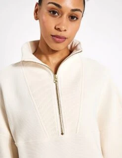 Varley Colebrook Half-Zip Sweat - Whitecap Grey 8 Varley Colebrook Half-Zip Sweat - Whitecap Grey -The Sports Edit Varley colebrook half zip sweat VAR01762 GRE whitecap grey 0022