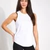 Varley Dacey Longline Tank - White 2 Varley Dacey Longline Tank - White -The Sports Edit Varley dacey longline tank VAR01778 WHI 0006