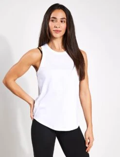 Varley Dacey Longline Tank - White