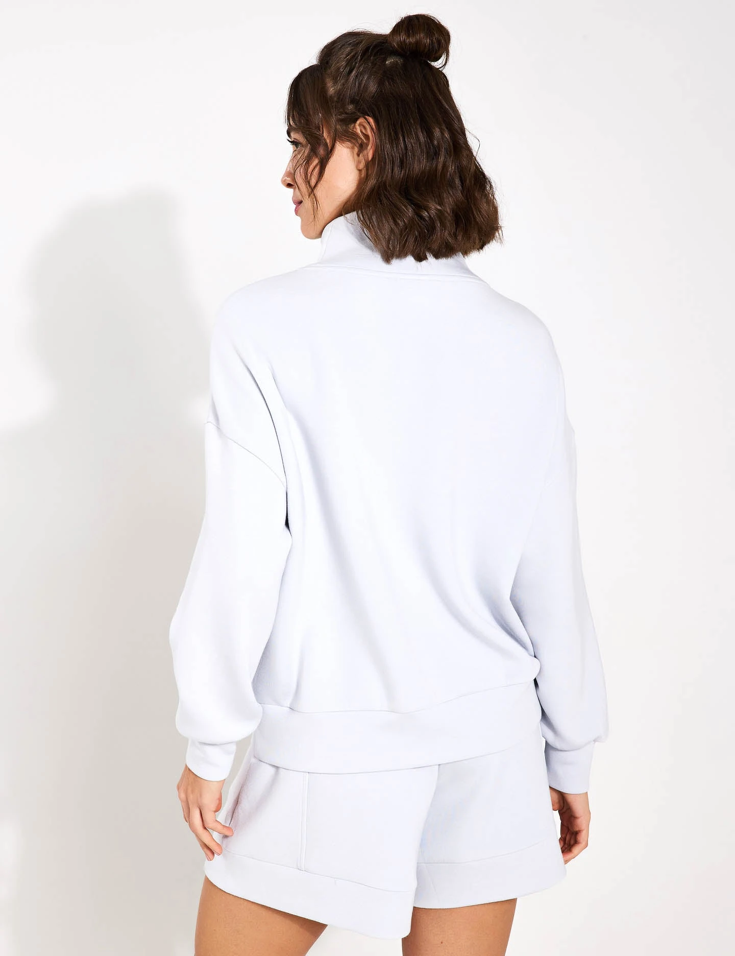 Varley Hawley Half Zip Sweat - Grey Dawn 4 Varley Hawley Half Zip Sweat - Grey Dawn - Image 2