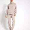 Varley Priya Longline Sweat - Taupe Marl