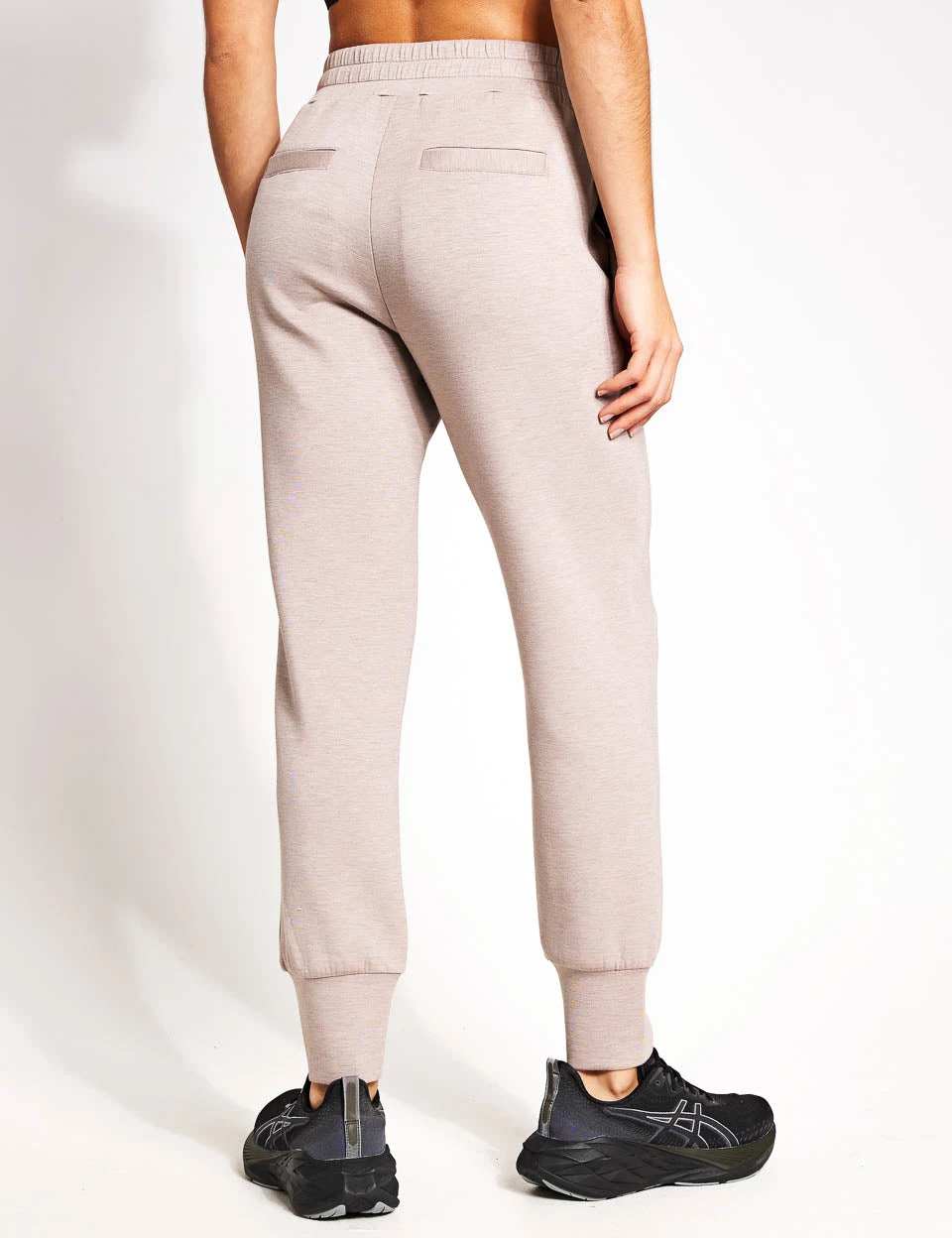 Varley The Slim Cuff Pant 27.5" - Taupe Marl 4 Varley The Slim Cuff Pant 27.5" - Taupe Marl - Image 2