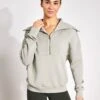 Varley Yates Half-Zip Sweat - Seagrass 2 Varley Yates Half-Zip Sweat - Seagrass -The Sports Edit Varley yates half zip sweat VAR01657 SEA seagrass 0007