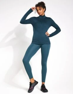 Vuori Halo Essential 1/2 Zip - Beryl Heather -The Sports Edit Vuori Halo Essential 1 2 Zip Beryl Heather VW284 HBE Beryl Heather 0006