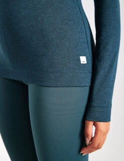 Vuori Halo Essential 1/2 Zip - Beryl Heather -The Sports Edit Vuori Halo Essential 1 2 Zip Beryl Heather VW284 HBE Beryl Heather 0012