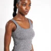 Vuori Halo Essential Tank - Heather Grey -The Sports Edit Vuori Halo Essential Tank VW1089 HTG Heather Grey 0005