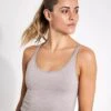 Vuori Halo Performance Crop - Soft Pewter Heather -The Sports Edit Vuori Halo Performance Crop VW1005 HEW Soft Pewter Heather 0007