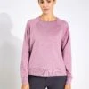 Vuori Long-Sleeve Halo Crew - Orchid Heather 1 Vuori Long-Sleeve Halo Crew - Orchid Heather -The Sports Edit Vuori L S Halo Crew VW241 HOD Orchid Heather 0001