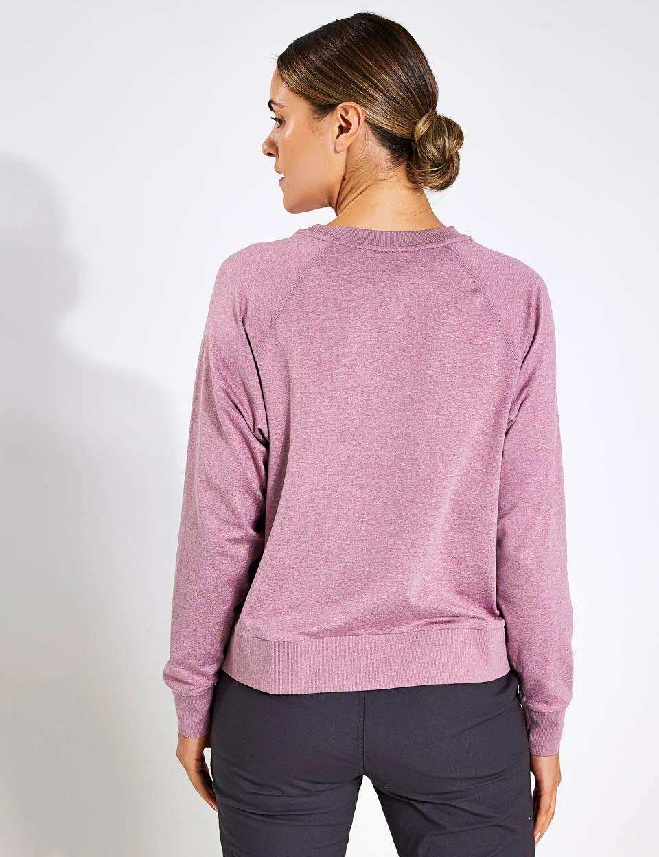 Vuori Long-Sleeve Halo Crew - Orchid Heather 4 Vuori Long-Sleeve Halo Crew - Orchid Heather - Image 2
