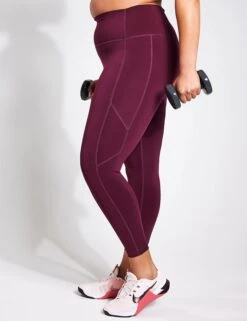 Kickstart Pocket 7/8 Legging - Fig -The Sports Edit YMO 7 8 Pocket leggings FIG 0002