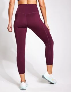 Kickstart Pocket 7/8 Legging - Fig -The Sports Edit YMO 7 8 Pocket leggings FIG 0103