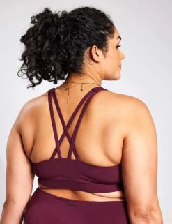 Spark Cross Strap Bra - Fig -The Sports Edit YMO Cross Strap Bra FIG 0040