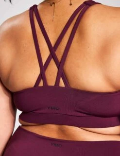 Spark Cross Strap Bra - Fig -The Sports Edit YMO Cross Strap Bra FIG 0043