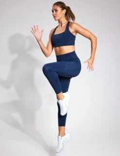 Spark Cross Strap Bra - Navy 16 Spark Cross Strap Bra - Navy -The Sports Edit YMO Cross Strap Bra NAVY 0014