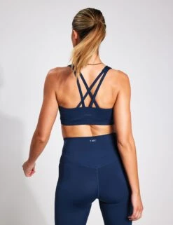 Spark Cross Strap Bra - Navy