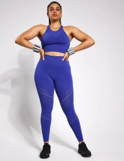 Full Circle Seamless Legging - Mazarine -The Sports Edit YMO Full Circle Seamless Bra Mazzarine Blue 0092