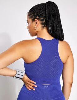 Full Circle Seamless Bra - Mazarine -The Sports Edit YMO Full Circle Seamless Bra Mazzarine Blue 0107