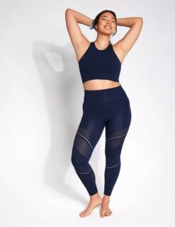 Full Circle Seamless Bra - Navy -The Sports Edit YMO Seamless Bra NAVY 0017