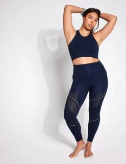 Full Circle Seamless Legging - Navy -The Sports Edit YMO Seamless Legging NAVY 0001