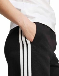 ADIDAS 3-Stripes Fleece Wide Pant - Black -The Sports Edit adidas 3 stripes fleece wide pant black kb5323 3