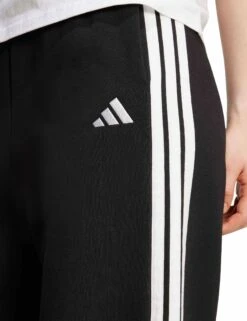 ADIDAS 3-Stripes Fleece Wide Pant - Black -The Sports Edit adidas 3 stripes fleece wide pant black kb5323 4