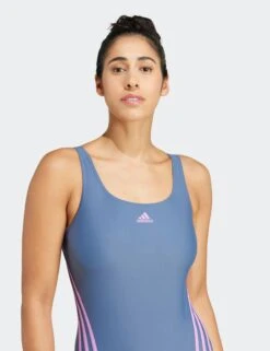 ADIDAS 3-Stripes Swimsuit - Preloved Ink/Preloved Purple 10 ADIDAS 3-Stripes Swimsuit - Preloved Ink/Preloved Purple -The Sports Edit adidas 3 stripes swimsuit preloved ink purple iy9720 4