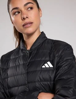 ADIDAS Helionic Light Down Jacket - Black -The Sports Edit adidas ALL SZN Fleece Loose Wide Leg Pants Wonder Alumina JJ1280XS 0047