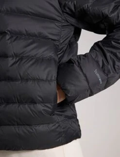 ADIDAS Helionic Light Down Jacket - Black -The Sports Edit adidas ALL SZN Fleece Loose Wide Leg Pants Wonder Alumina JJ1280XS 0050