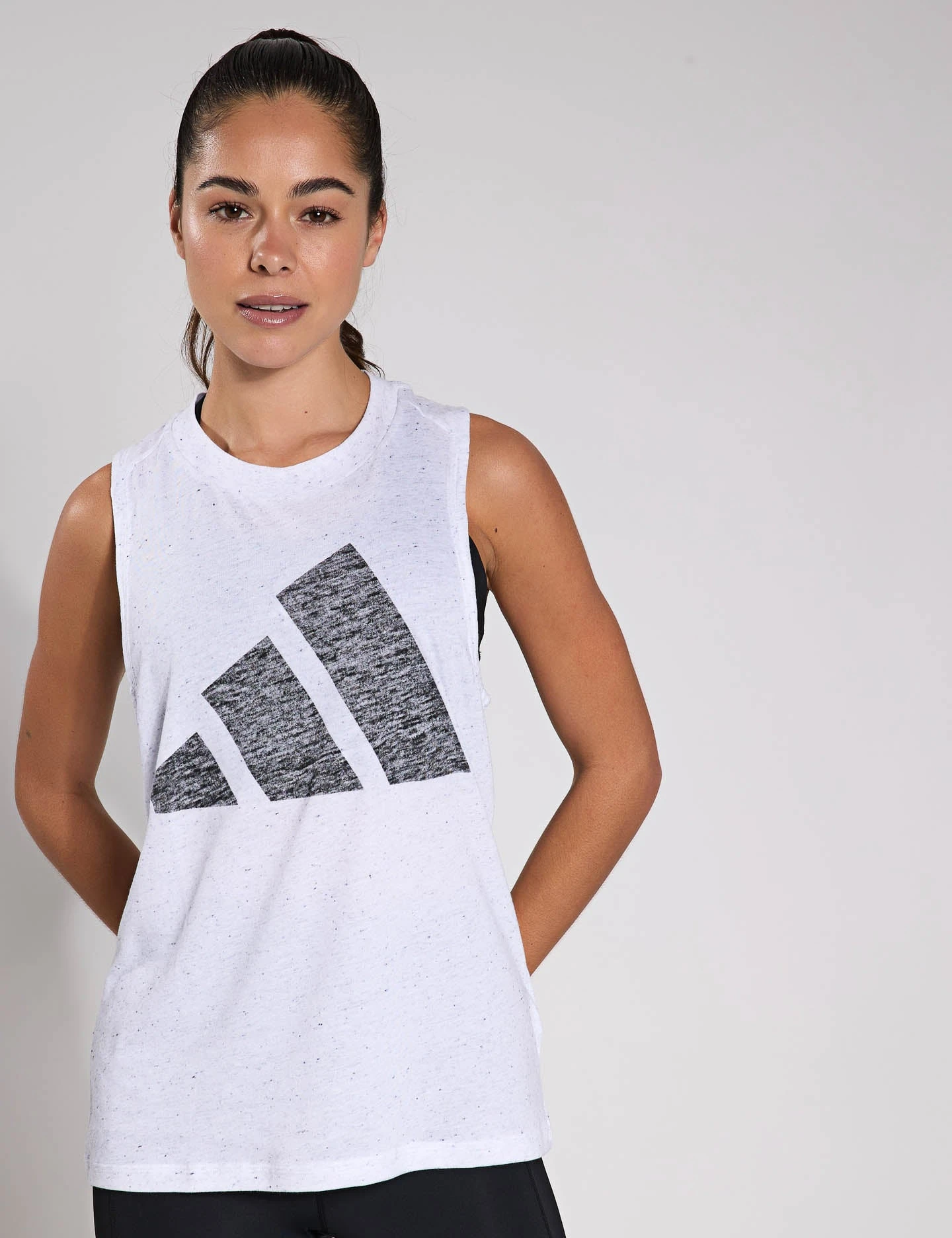 ADIDAS Essentials Winners Tank Top - White/Black 3 ADIDAS Essentials Winners Tank Top - White/Black