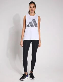ADIDAS Essentials Winners Tank Top - White/Black 9 ADIDAS Essentials Winners Tank Top - White/Black -The Sports Edit adidas Essentials Winners Tank Top Black White JG8714S 0007