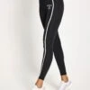 ADIDAS Optime Heritage 7/8 Leggings - Black/Chalk White -The Sports Edit adidas Optime Heritage 7 8 Leggings JG6150S Black Chalk White 0002