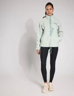 ADIDAS Terrex Xploric High Pile Fleece Pullover Sweatshirt - Linen Green -The Sports Edit adidas Terrex Xploric High Pile Fleece Pullover Sweatshirt Linen Green JE3887S 0022