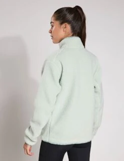 ADIDAS Terrex Xploric High Pile Fleece Pullover Sweatshirt - Linen Green -The Sports Edit adidas Terrex Xploric High Pile Fleece Pullover Sweatshirt Linen Green JE3887S 0027