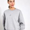 ADIDAS ALL SZN Fleece Loose Sweatshirt - Medium Grey Heather -The Sports Edit adidas W ALL SZN SWT IY6749 GREY 0004