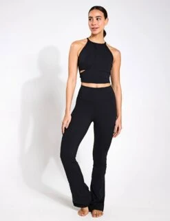 ADIDAS Yoga Studio Flared Leggings - Black 9 ADIDAS Yoga Studio Flared Leggings - Black -The Sports Edit adidas YO STO FLARED BLACK H64194BLACK BLACK 0001